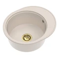 Zlew beżowy krótki ociekacz Sink Quality Oval 1KKO złoty manual.jpg