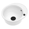 Zlew biały krótki ociekacz Sink Quality Oval 1KKO czarny automatyczny.jpg