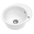 Zlew biały krótki ociekacz Sink Quality Oval 1KKO srebrny automatyczny.jpg