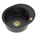 Zlew grafit krótki ociekacz Sink Quality Oval 1KKO złoty automatyczny.jpg