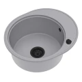 Zlew szary krótki ociekacz Sink Quality Oval 1KKO czarny automatyczny.jpg