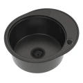 Zlew złoty metalik krótki ociekacz Sink Quality Oval 1KKO czarny automatyczny.jpg