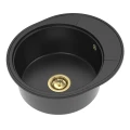Zlew czarny metalik krótki ociekacz Sink Quality Oval 1KKO złoty manual.jpg