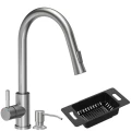 Zestaw akcesoriów - Bateria Topaz New II + dozownik + wkładka regulowana - stal szczotkowana.jpg
