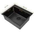 Wymiary zlewozmywaka stalowego Steel SINK 65 - czarny.jpg