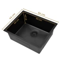 Wymiary zlewozmywaka stalowego Steel SINK 55 - kolor czarny.jpg