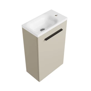Szafka łazienkowa kaszmir 40 cm z białą umywalką Splita Sink Quality Irys