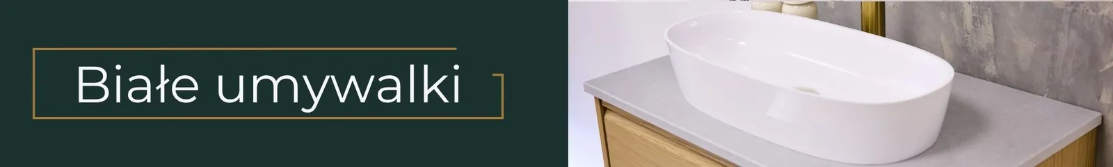 Białe umywalki