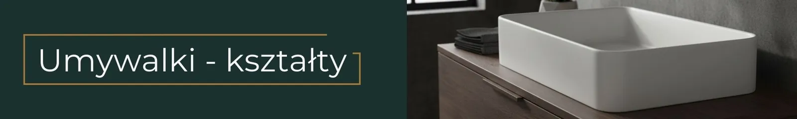 Baner kategorii umywalki - kształty