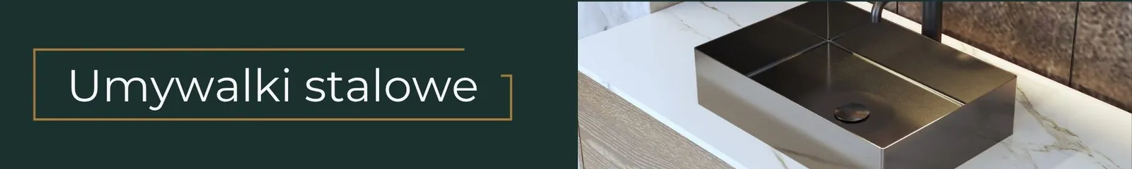 Baner kategorii - umywalki stalowe
