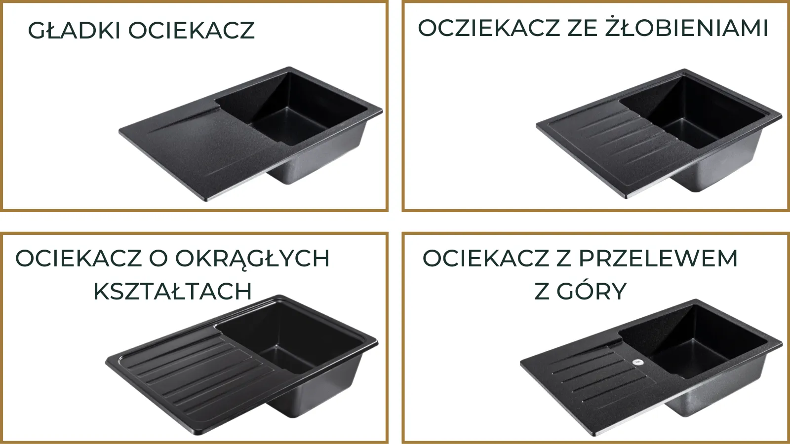 zlewozmywak jednokomorowy z ociekaczem - SINK quality