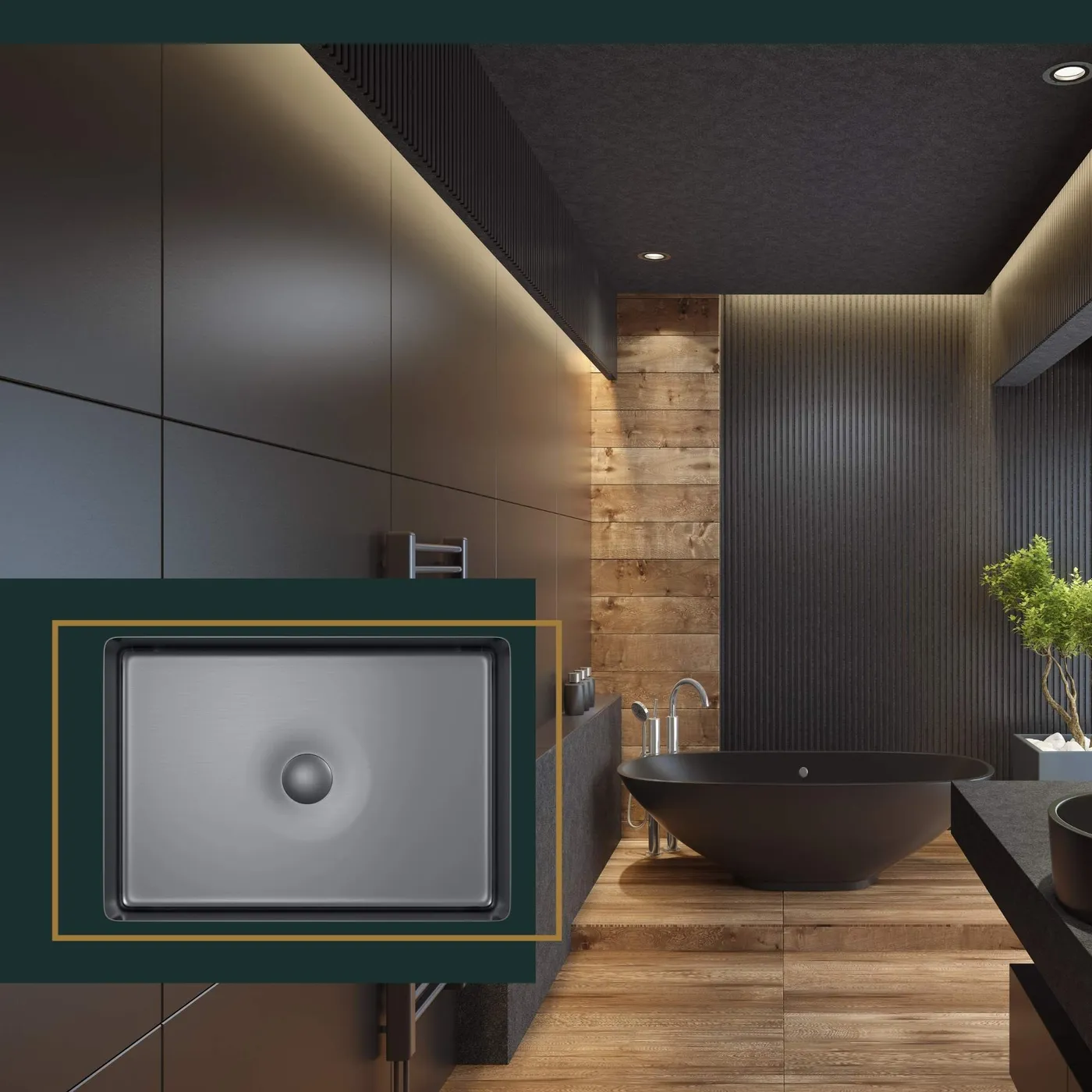 Umywalka stalowa BATH 50 inspiracja