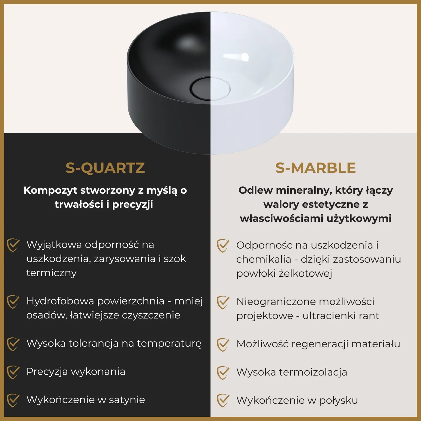 S-Marble i S-Quartz - porównanie