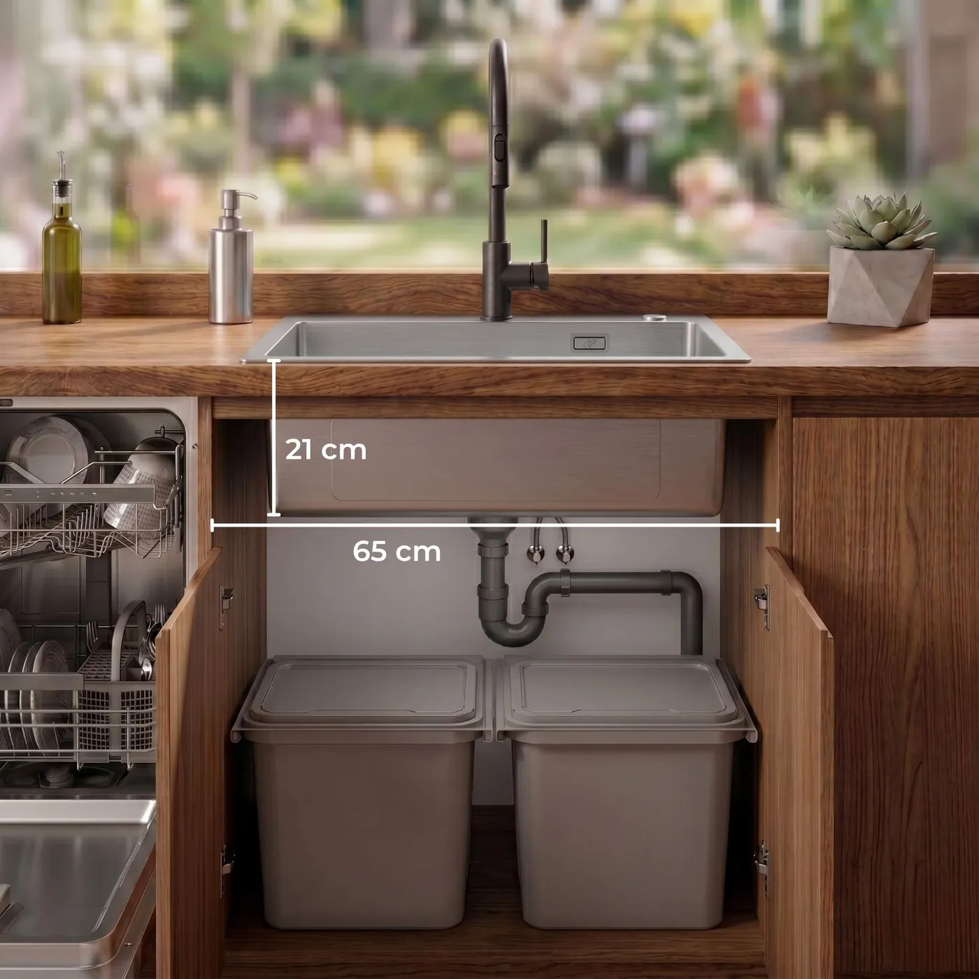 Sink 65 - zlew do szafki 65 cm