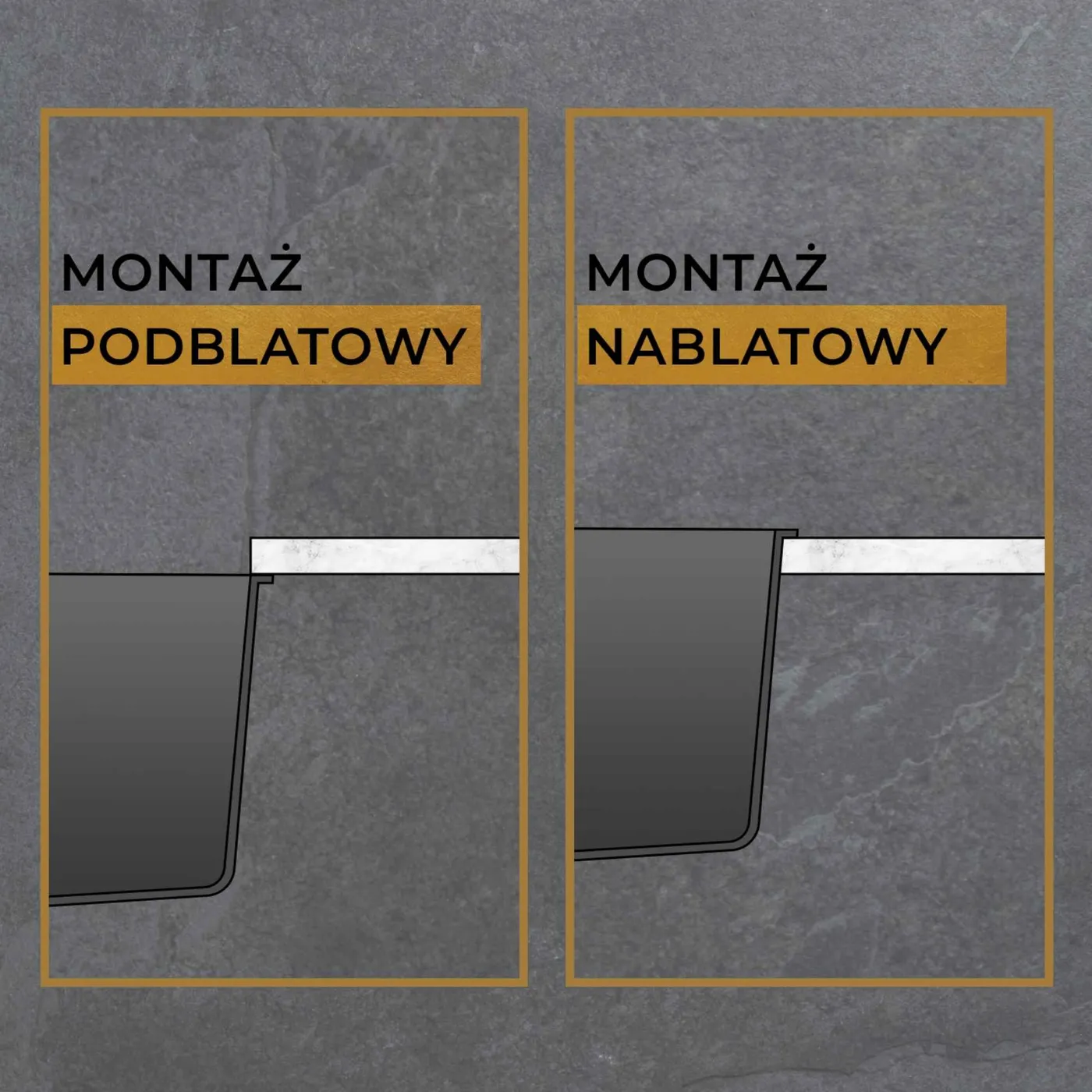 2 sposoby montażu zlewu stalowego