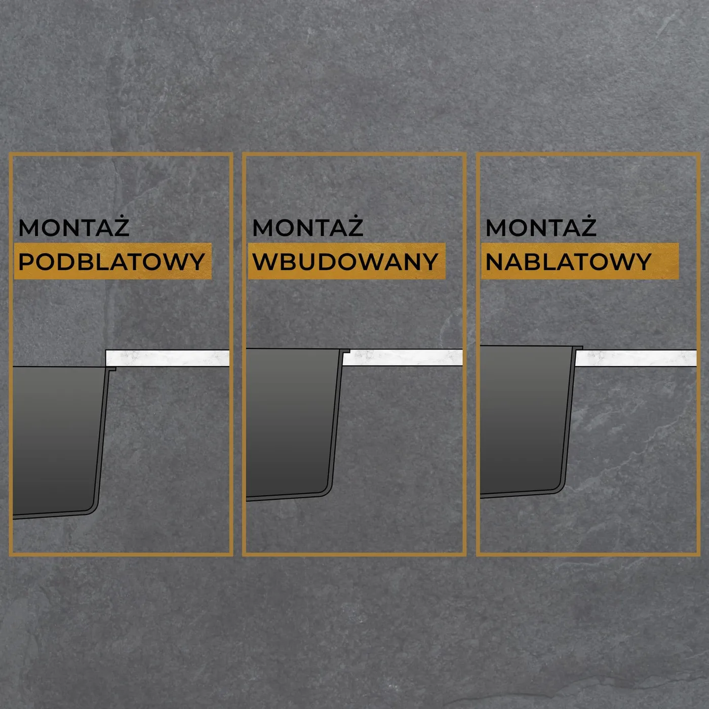 3 sposoby montażu zlewu stalowego