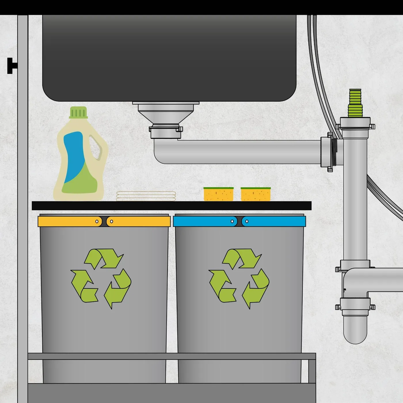 Syfon space saving