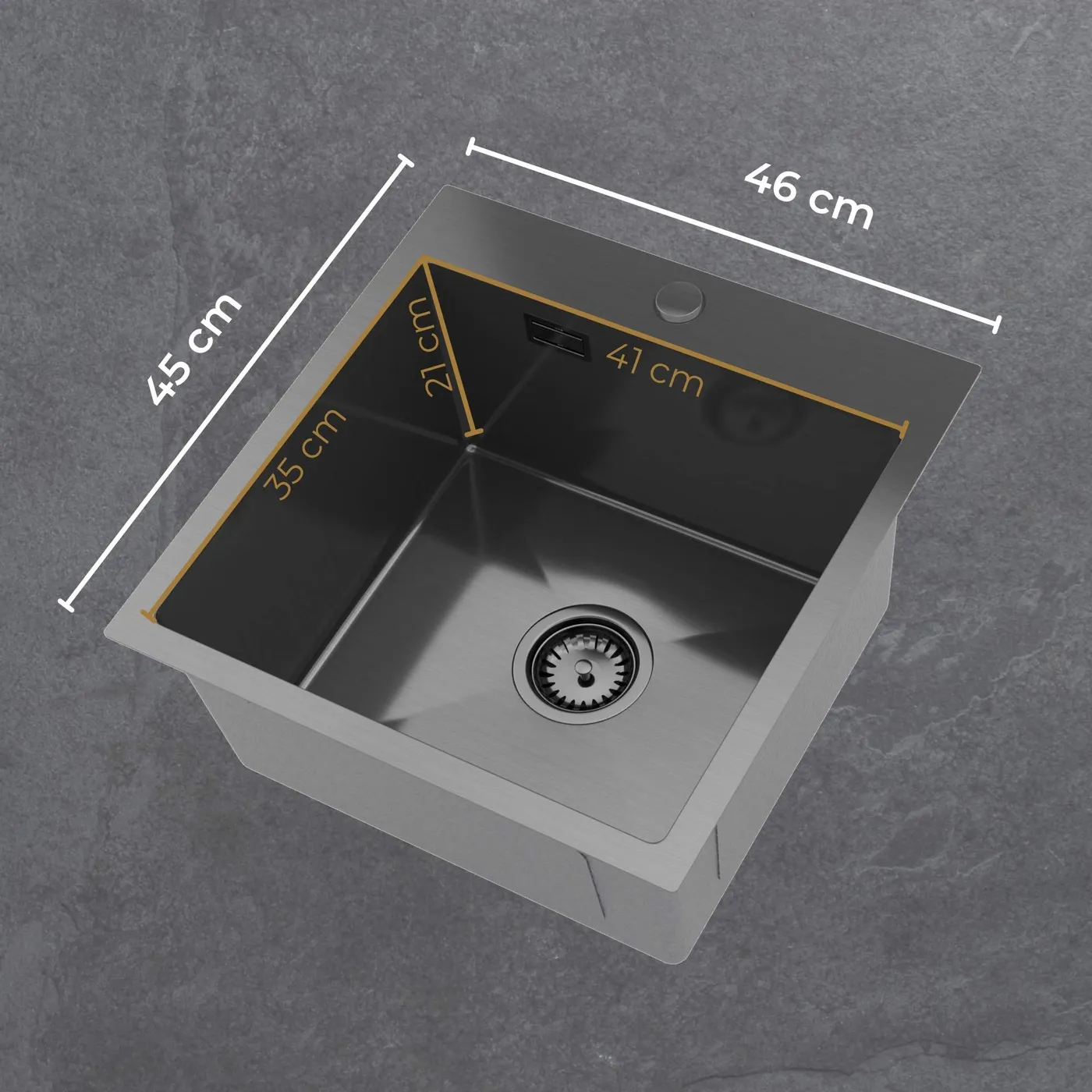 Zlew stalowy Steel SINK 50 wymiary
