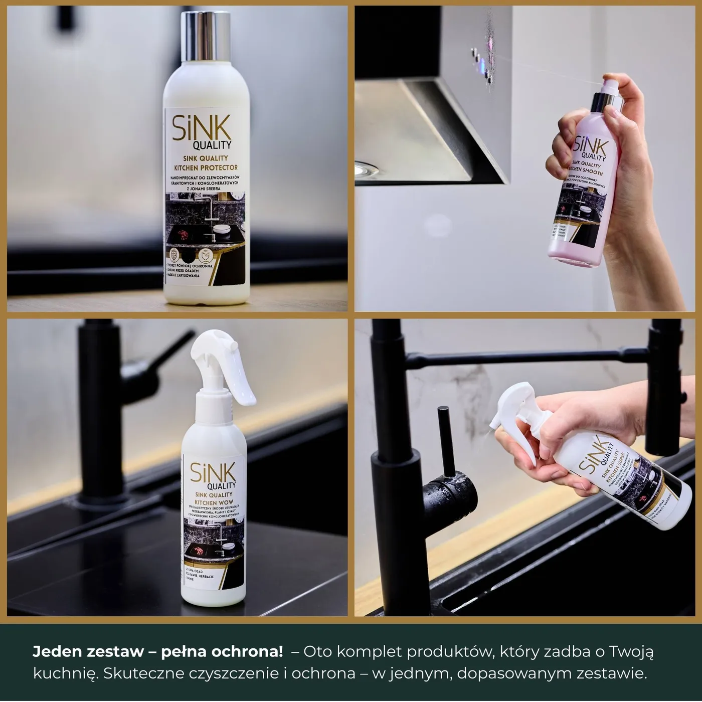 Zestaw środków czyszczących i ochronnych SinkQuality
