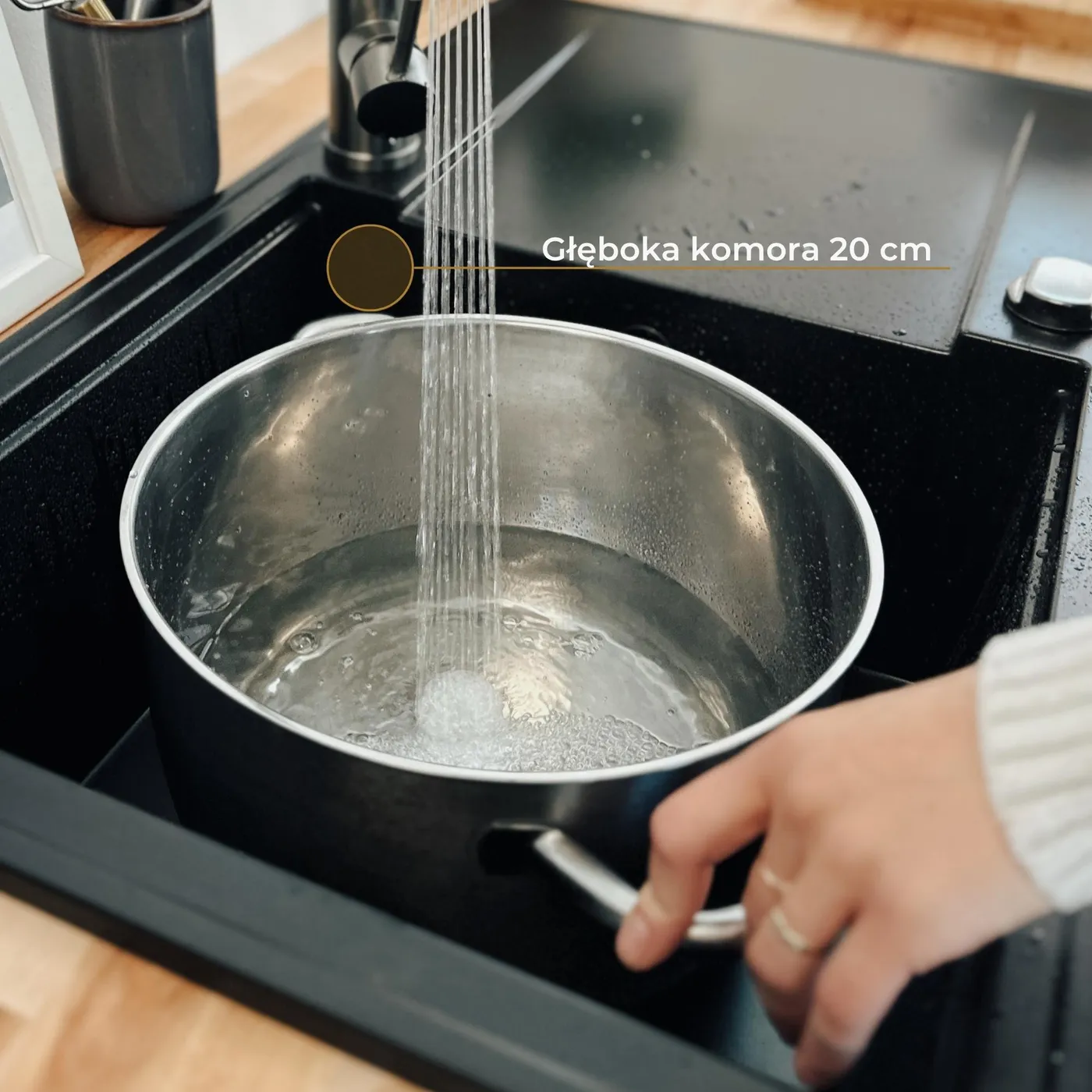 Głęboka komora Sink 55L