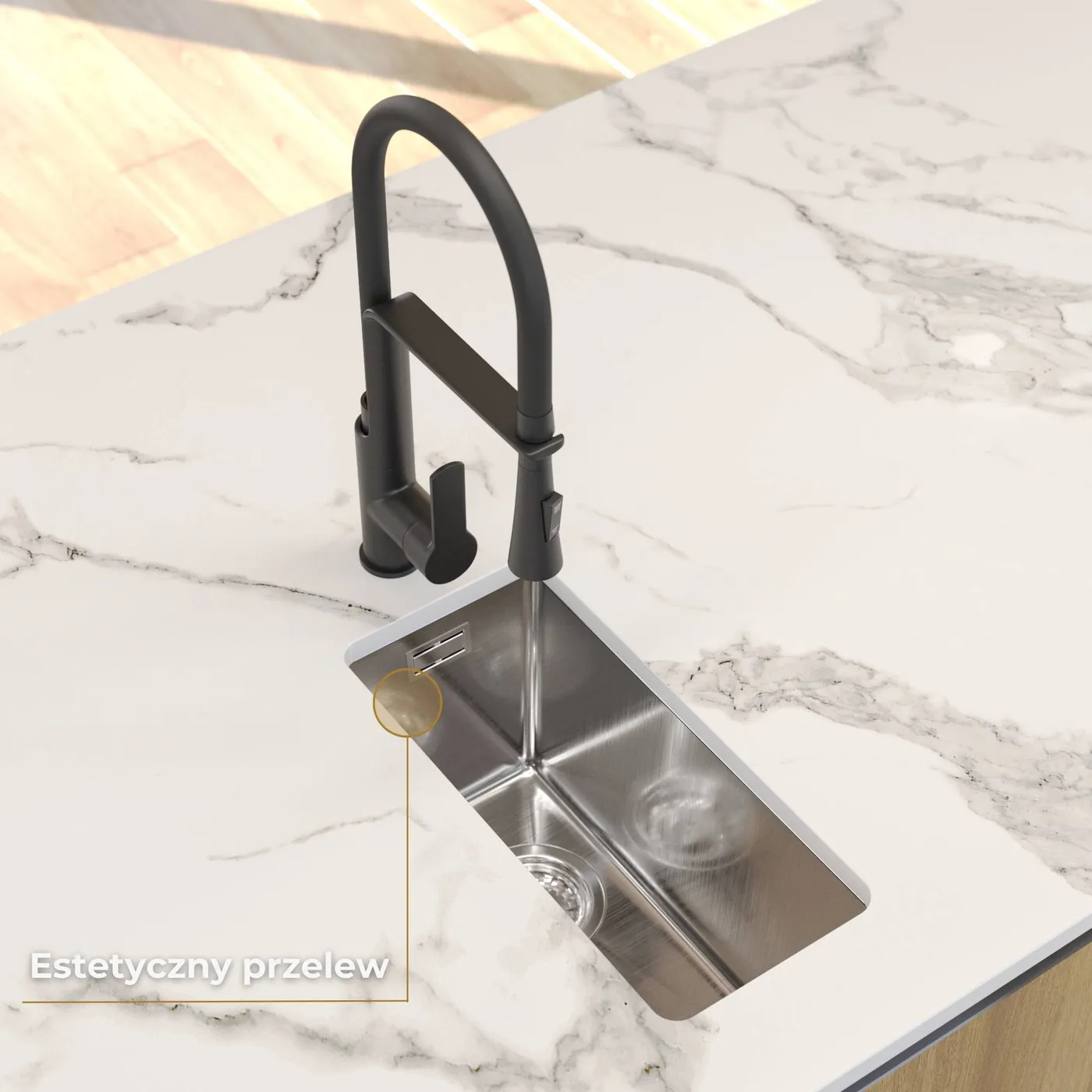 Zlew stalowy Steel SINK 25 aranżacja
