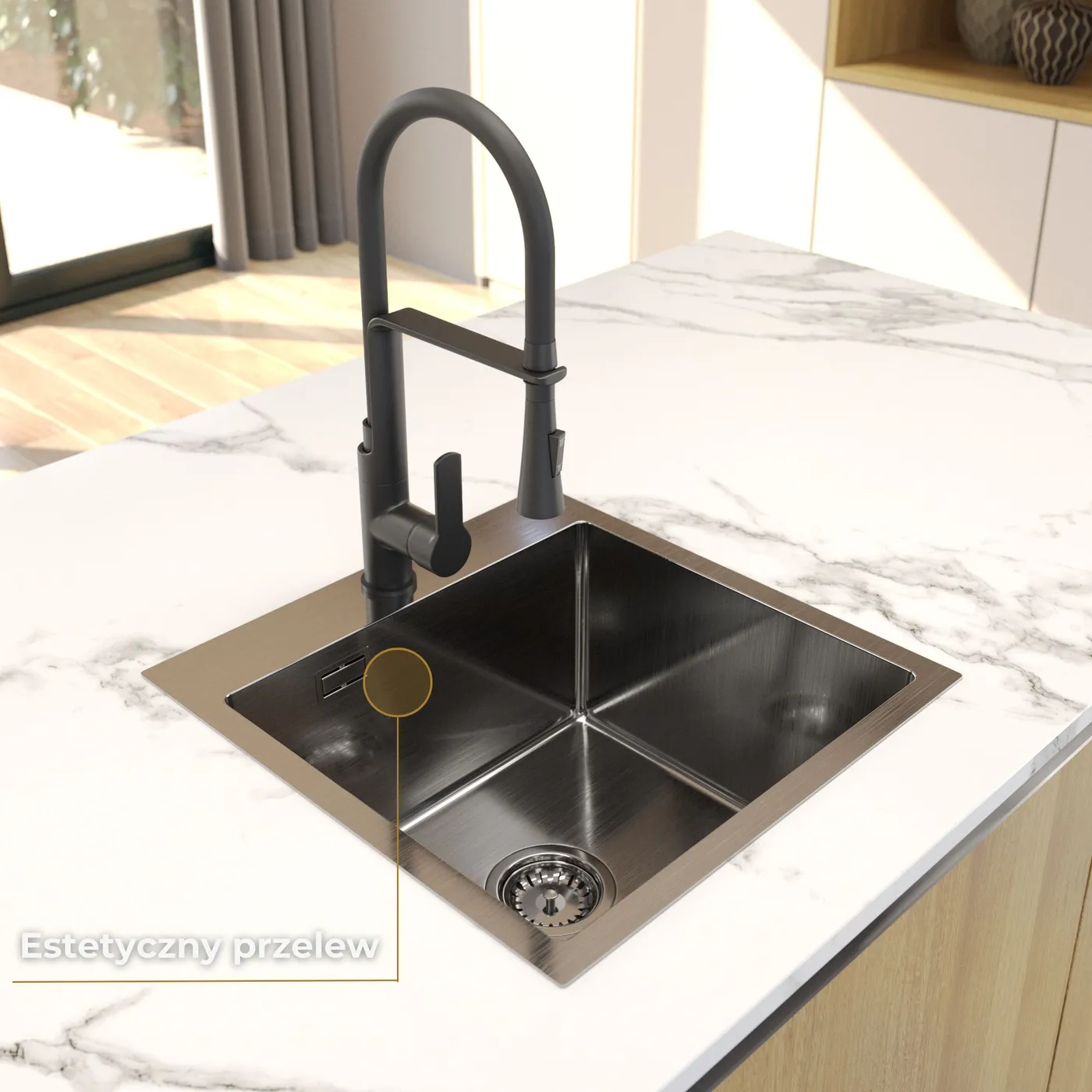 Zlew stalowy Steel SINK 50 aranżacja