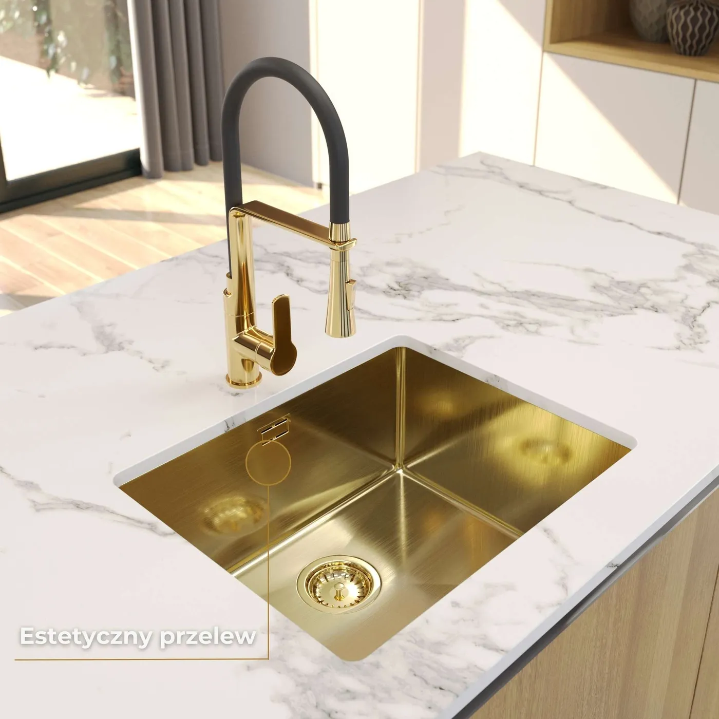 Zlew stalowy Steel SINK 55 aranżacja