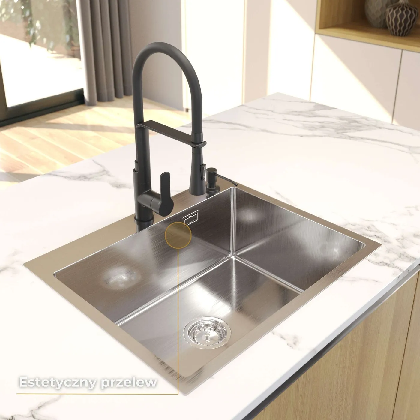 Zlew stalowy Steel SINK 65 aranżacja