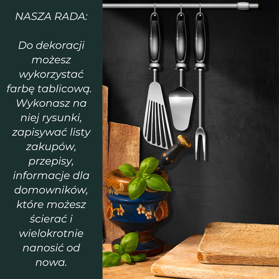 farba tablicowa w kuchni