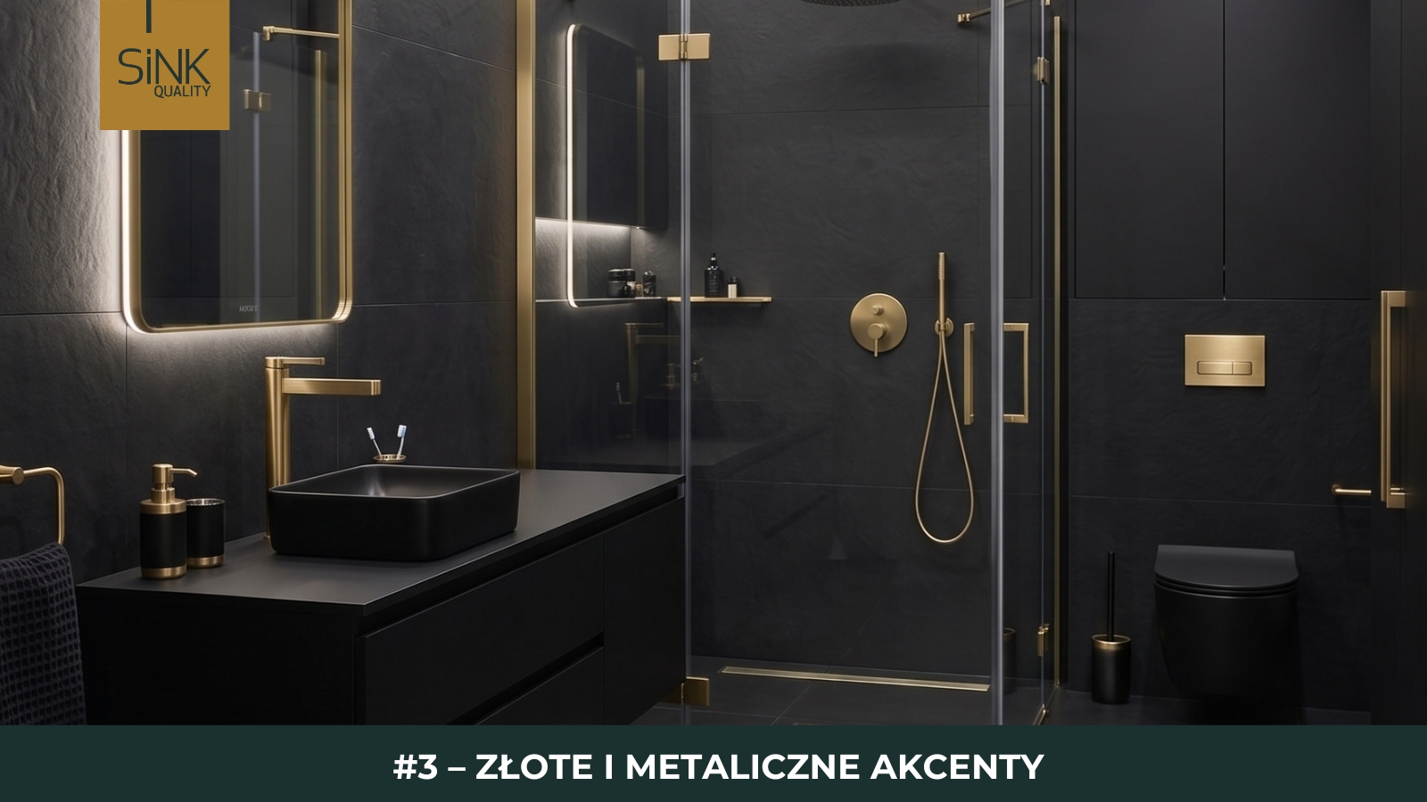 3 sposób na czarną łazienkę