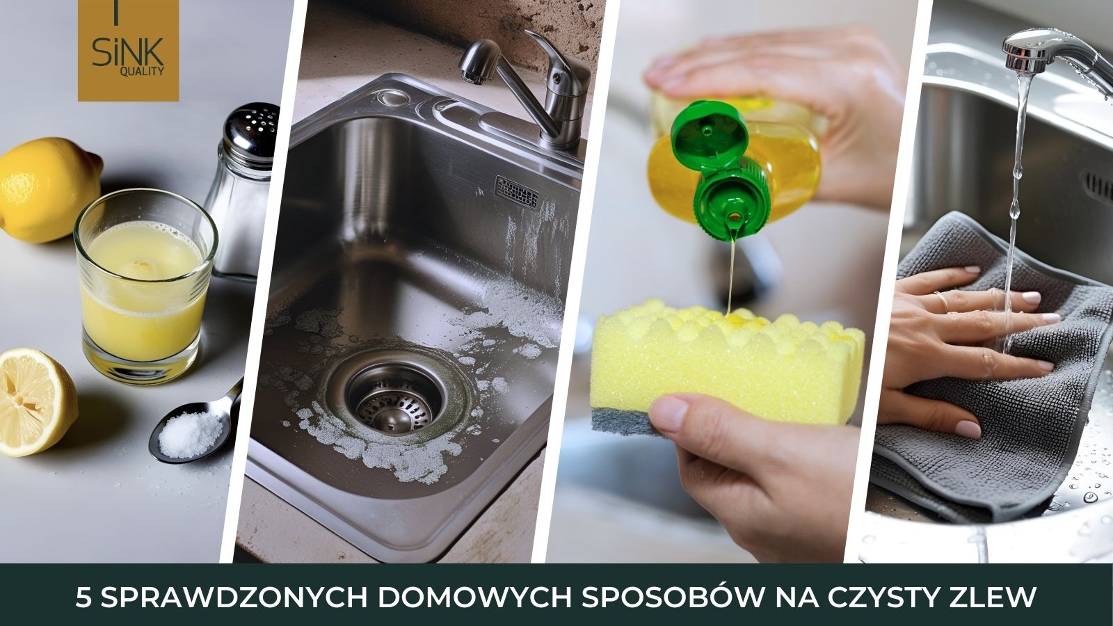 5 sprawdzonych sposobów na czyszczenie zlewu