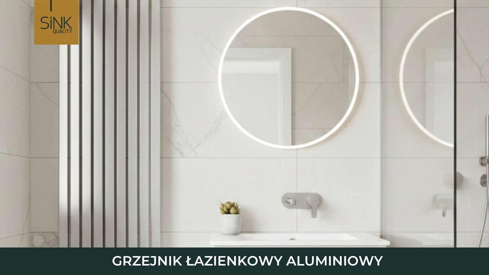 Grzejnik łazienkowy aluminiowy