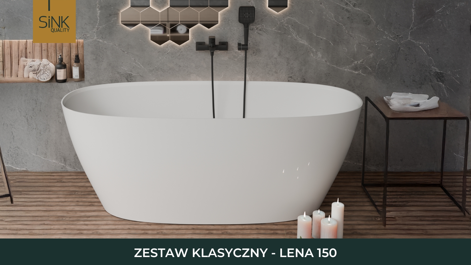 Wanna wolnostojąca do klasycznej łazienki