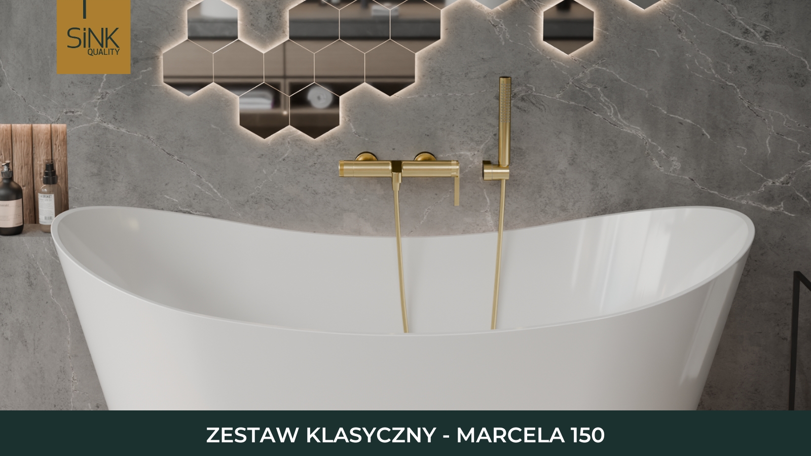 Wanna wolnostojąca do nowoczesnej łazienki marcela