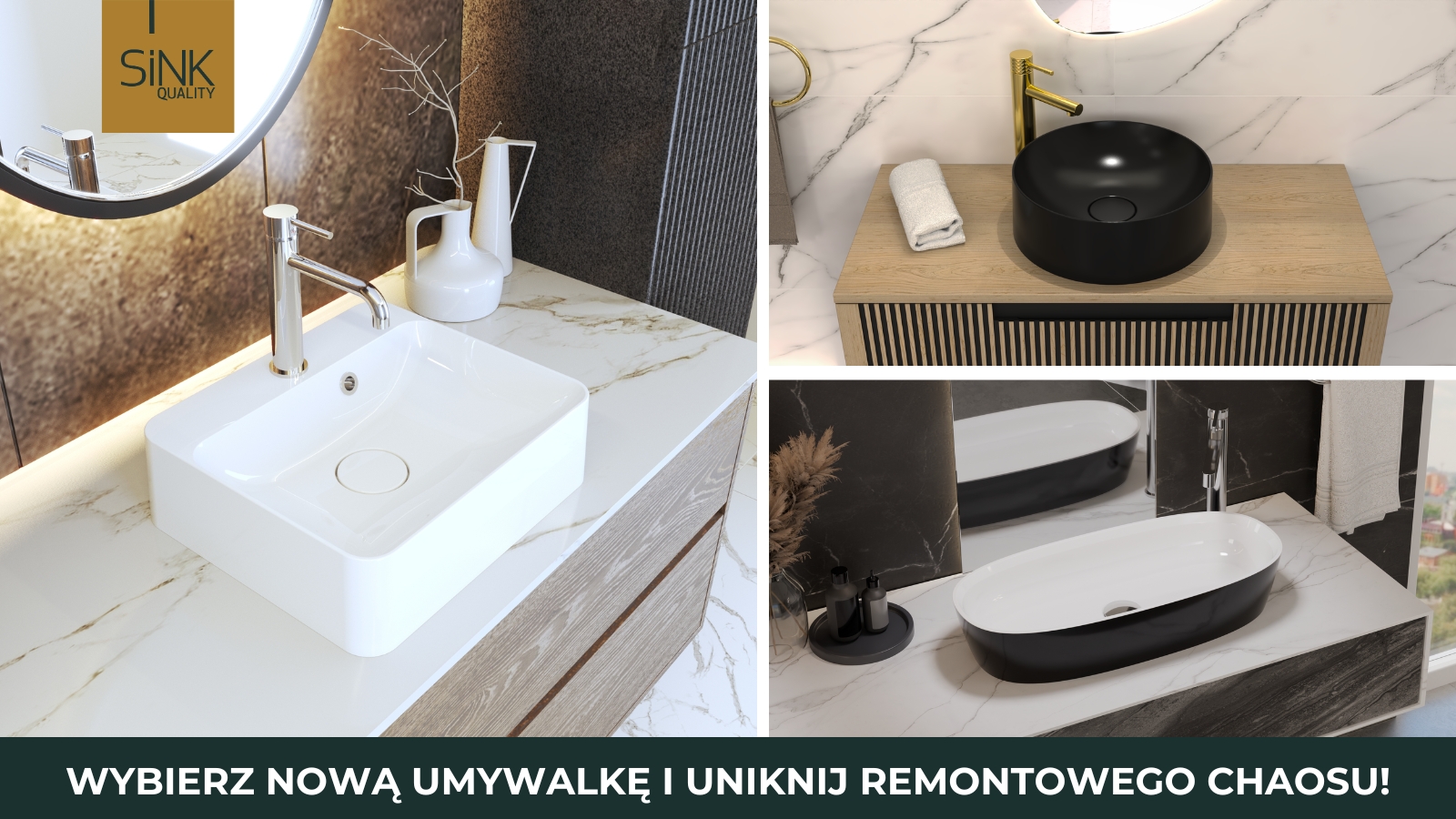 Wybór odpowiedniej umywalki po odklejeniu od blatu