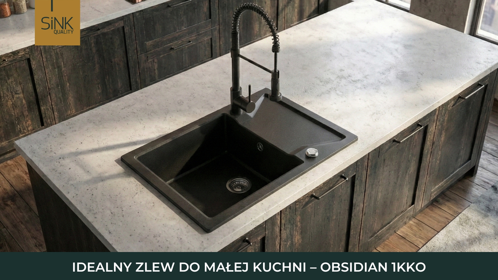 Zlew obsidian 1kko