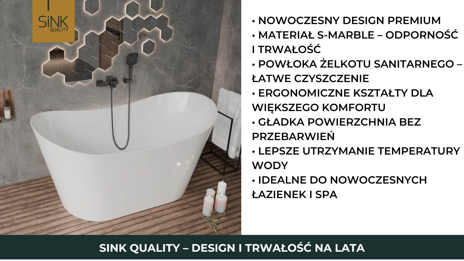 baterie wannowe od sink quality