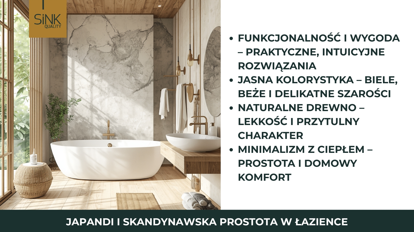 co łączy łazienkę w stylu japandii i skandynawską