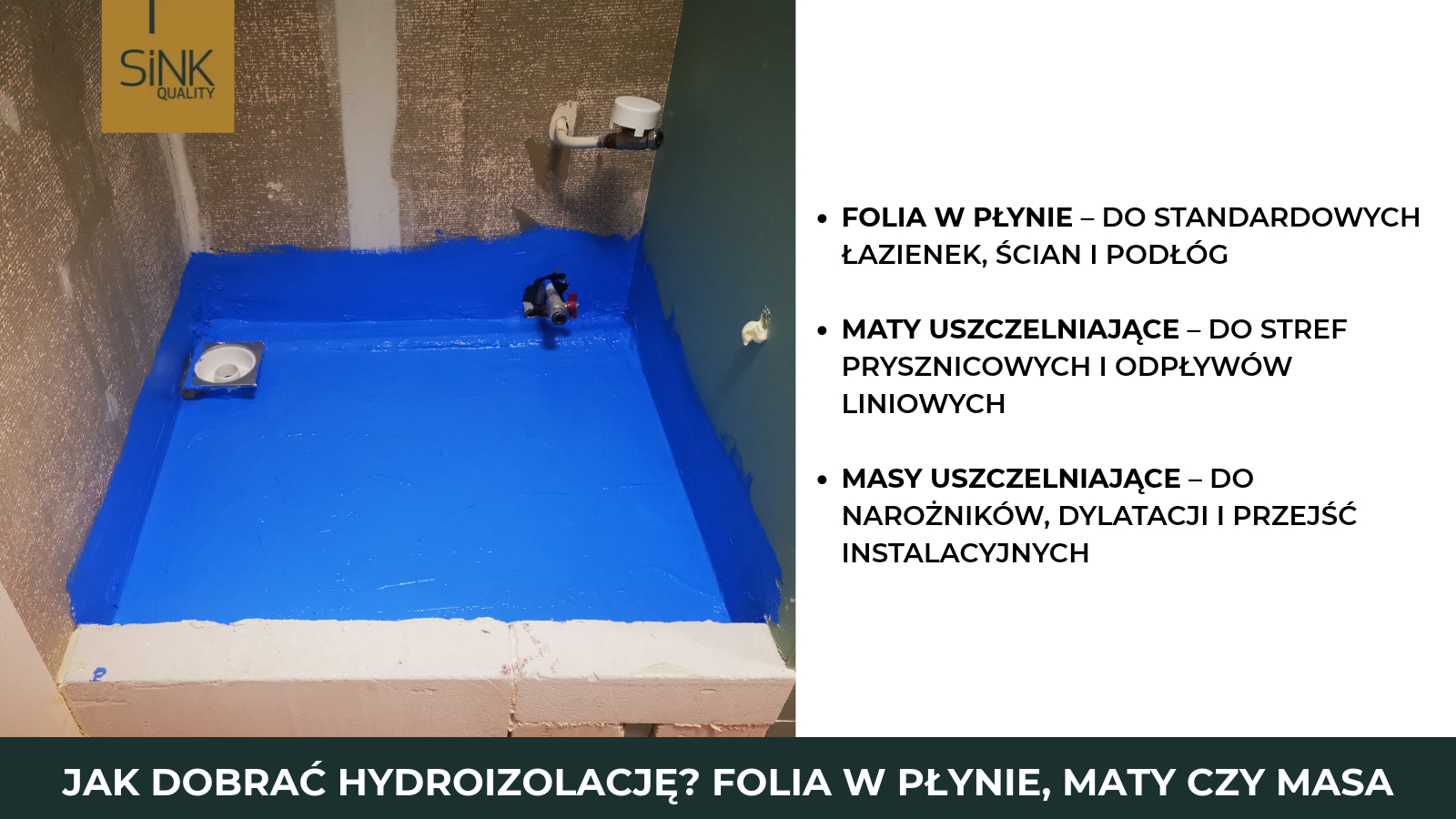 Co dobrać do hydroizolacji łazienki