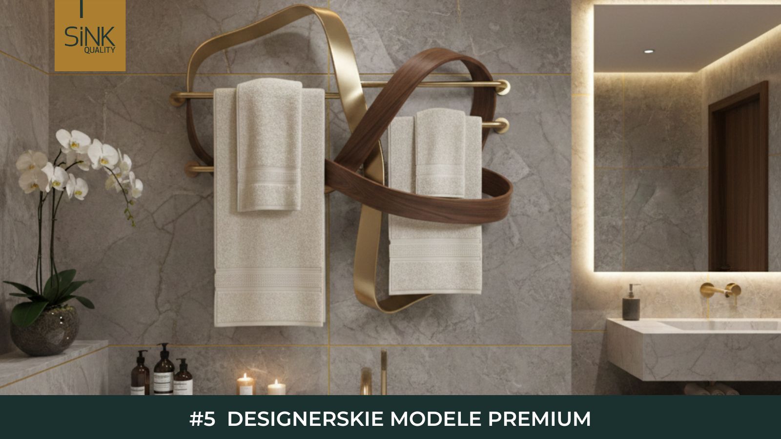 designerskie wieszaki na ręczniki