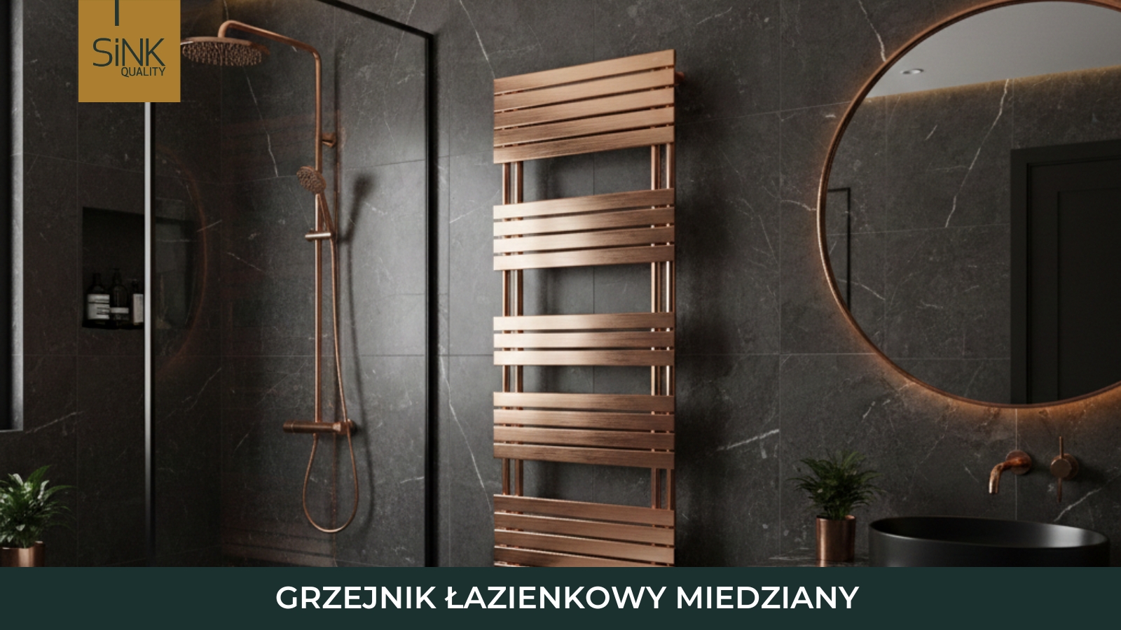 grzejnik łazienkowy miedziany