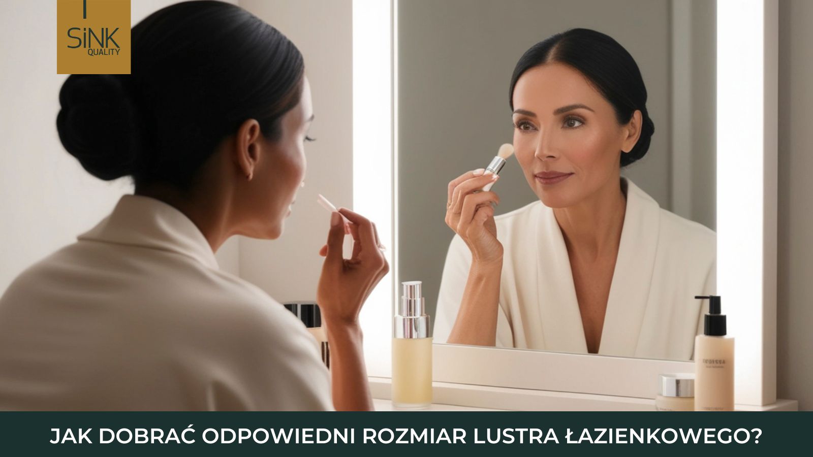 Dobór wymiarów lustra do umywalki i wnętrza