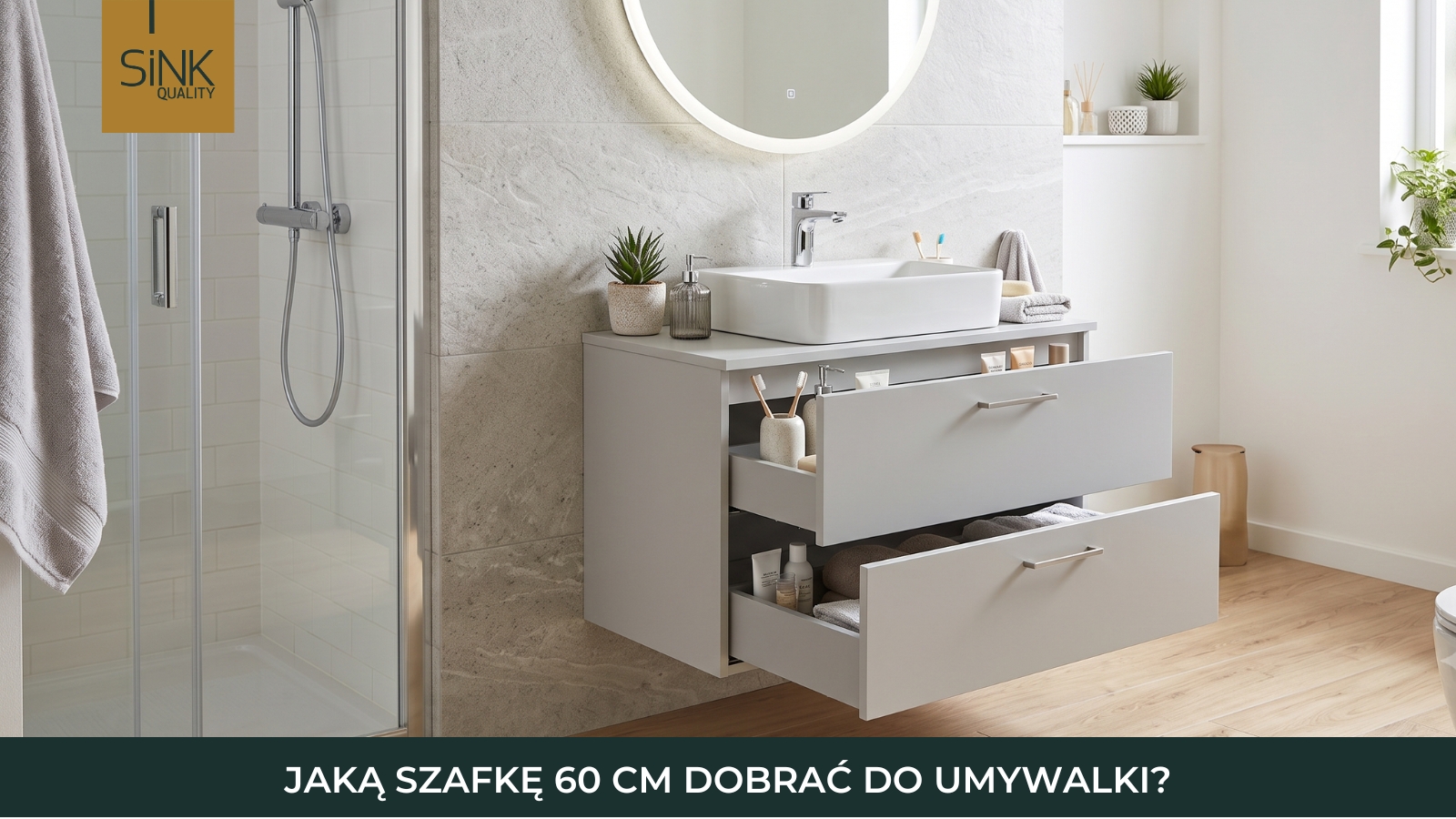jaka umywalka do szafki łazienkowej 60cm