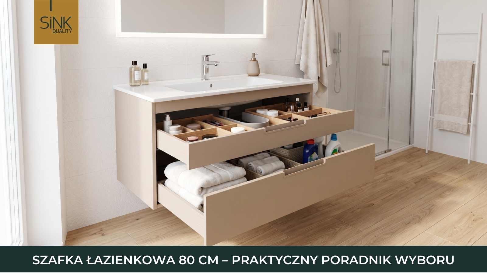 jaka umywalka do szafki łazienkowej 80cm