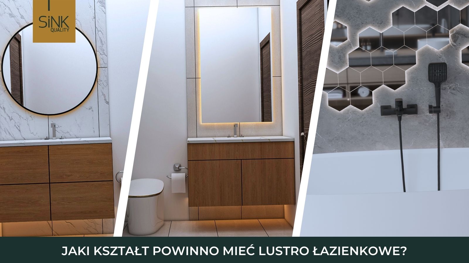 Trendy kształtów luster łazienkowych 2026