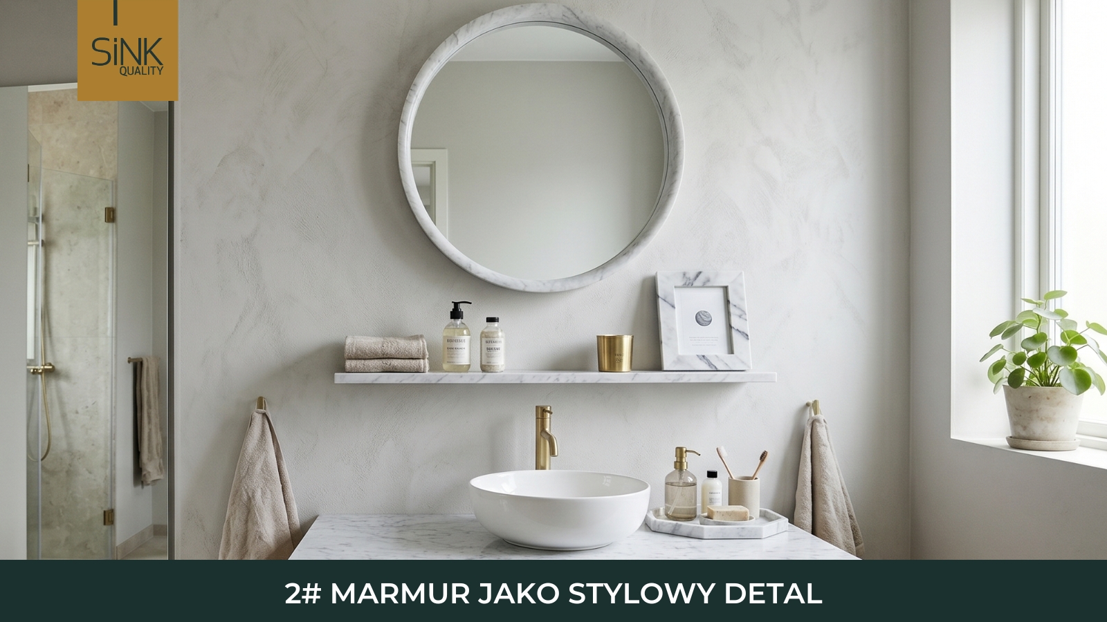 marmur w łazience jako detal 2