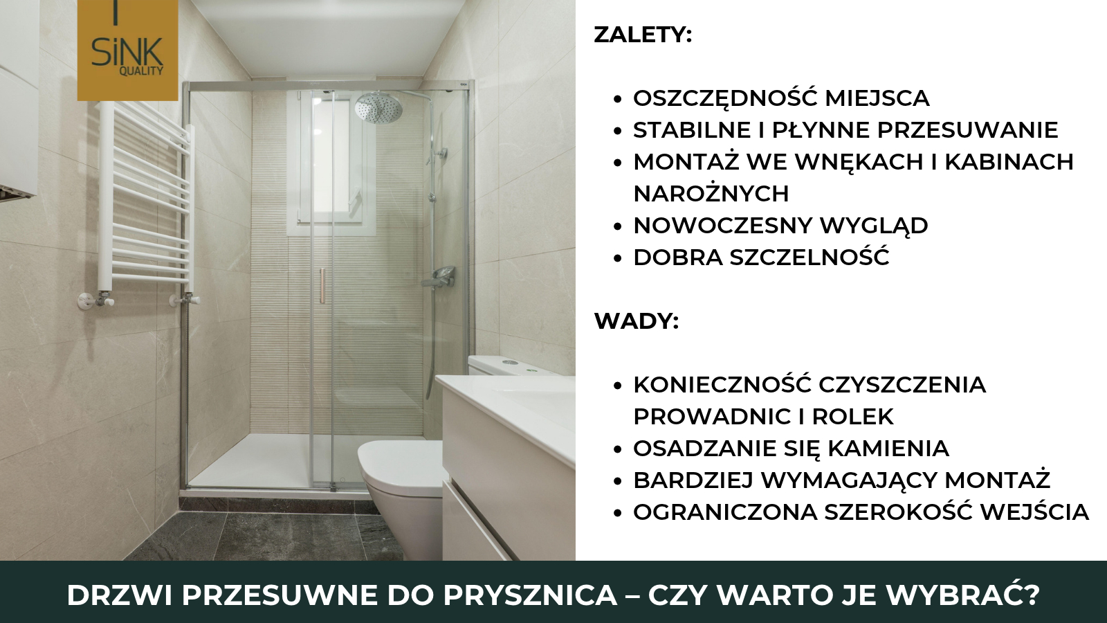 Przesuwane drzwi prysznicowe – czy warto?