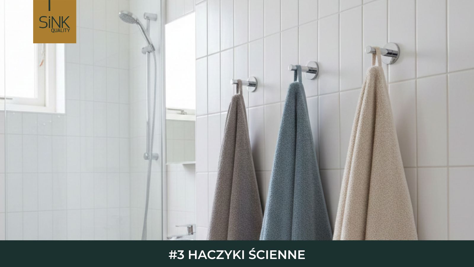 wieszak na ręczniki w postaci haczyków