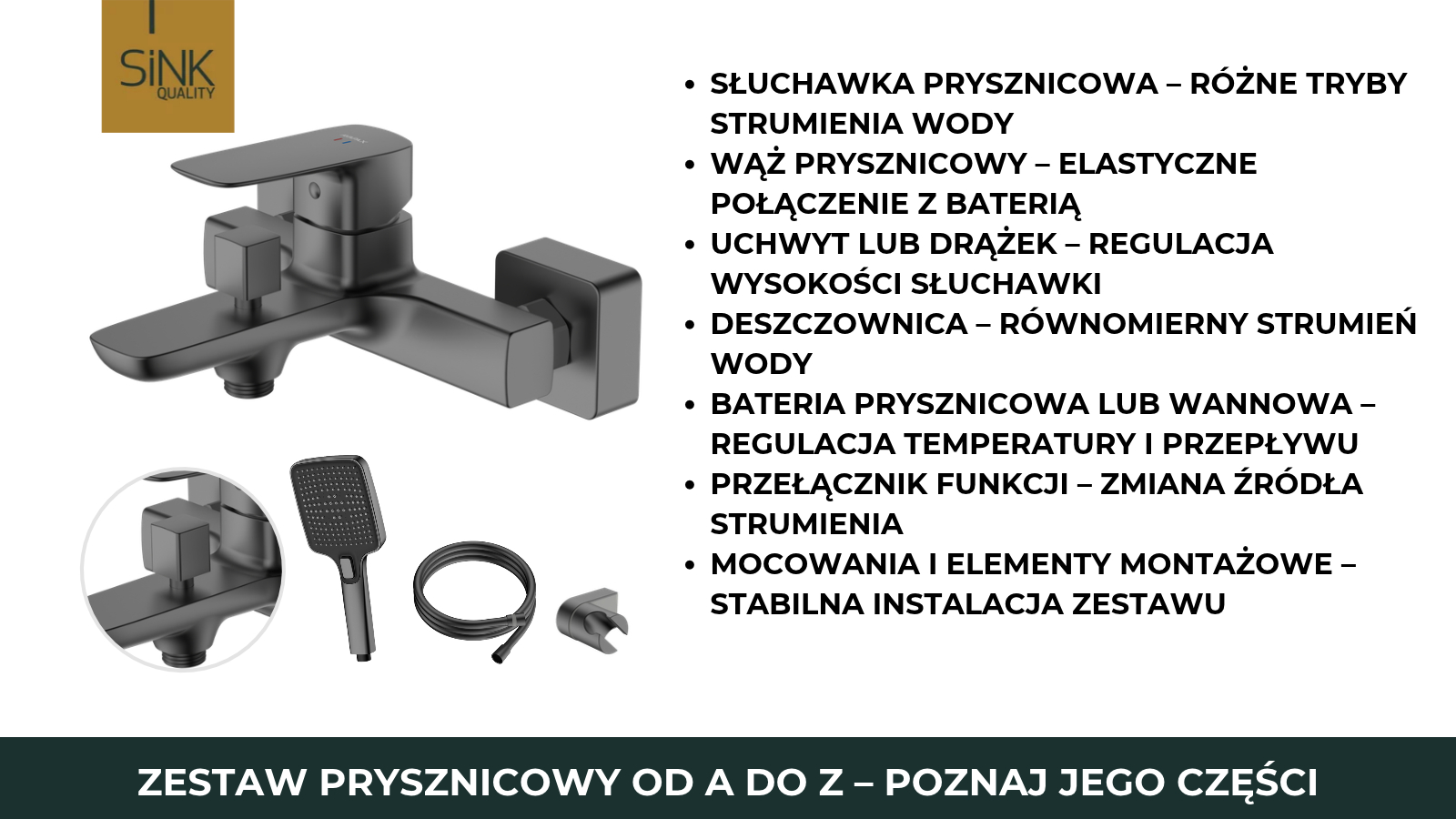 Z czego składa się zestaw prysznicowy?