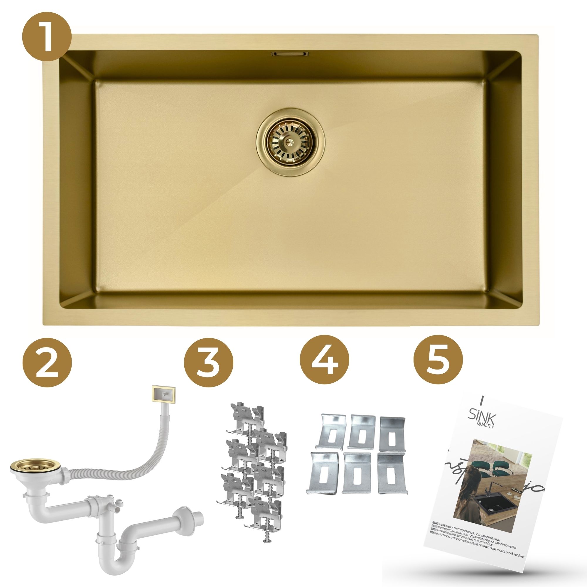 Zlew stalowy SINK 75
